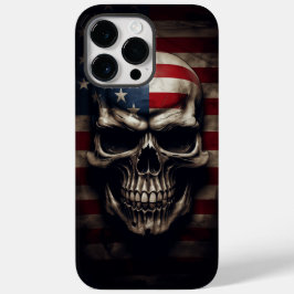 Amerikaanse Vlag Schedel Case-Mate iPhone 14 Pro Max Hoesje