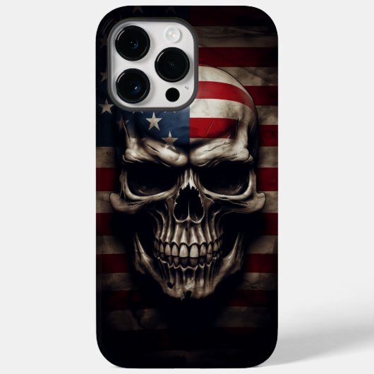 Amerikaanse Vlag Schedel  Case-Mate iPhone Case (Achterkant)