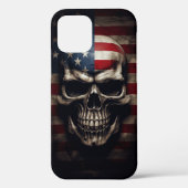 Amerikaanse Vlag Schedel Case-Mate iPhone Case (Achterkant)