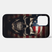 Amerikaanse Vlag Schedel Case-Mate iPhone Case (Achterkant (horizontaal))