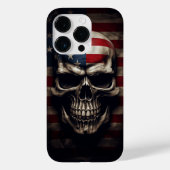 Amerikaanse Vlag Schedel Case-Mate iPhone Case (Achterkant)