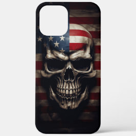 Amerikaanse Vlag Schedel Case-Mate iPhone Case