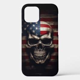 Amerikaanse Vlag Schedel Case-Mate iPhone Case