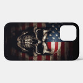 Amerikaanse Vlag Schedel Case-Mate iPhone Case (Achterkant (horizontaal))