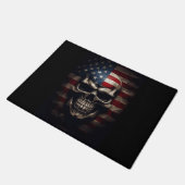 Amerikaanse Vlag Schedel Deurmat (Schuin)