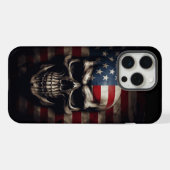 Amerikaanse Vlag Schedel iPhone Hoesje (Achterkant horizontaal)