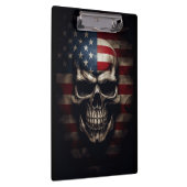 Amerikaanse Vlag Schedel Klembord (Rechts)
