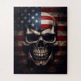 Amerikaanse Vlag Schedel Legpuzzel