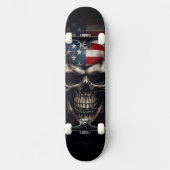 Amerikaanse Vlag Schedel  Persoonlijk Skateboard (Voorkant)