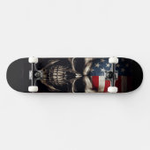 Amerikaanse Vlag Schedel  Persoonlijk Skateboard (Horizontaal)