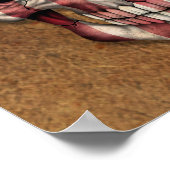 Amerikaanse vlag schedel poster (Hoek)