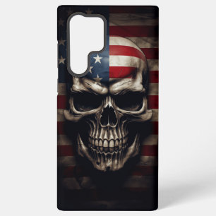 Amerikaanse Vlag Schedel Samsung Galaxy Hoesje
