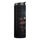 Amerikaanse Vlag Schedel Thermosbeker (Gedraaid links)