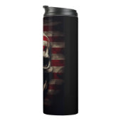Amerikaanse Vlag Schedel Thermosbeker (Geroteerd rechts)