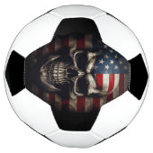 Amerikaanse Vlag Schedel Voetbal (Gedraaid)