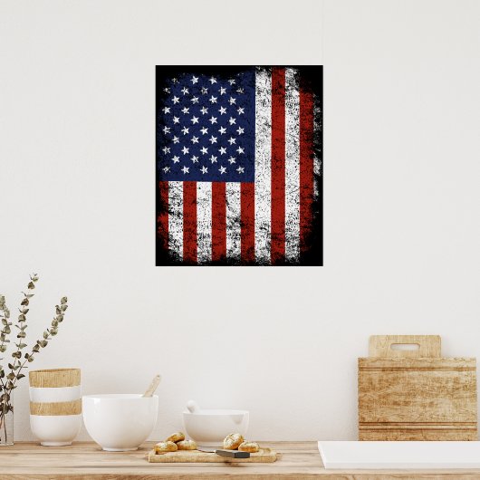  - amerikaanse vlag schept Murica op 4 juli Poster (Keuken)