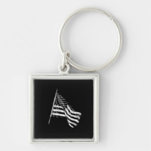 Amerikaanse Vlag Schets Sleutelhanger