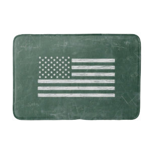 Amerikaanse vlag schoolbord kunst (Tekening nr. 1) Badmat