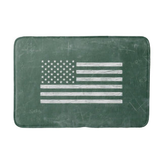 Amerikaanse vlag schoolbord kunst (Tekening nr. 1) Badmat