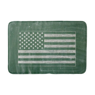 Amerikaanse vlag schoolbord kunst (Tekening nr. 2) Badmat