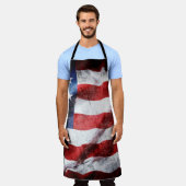 Amerikaanse vlag schort (Gedragen)