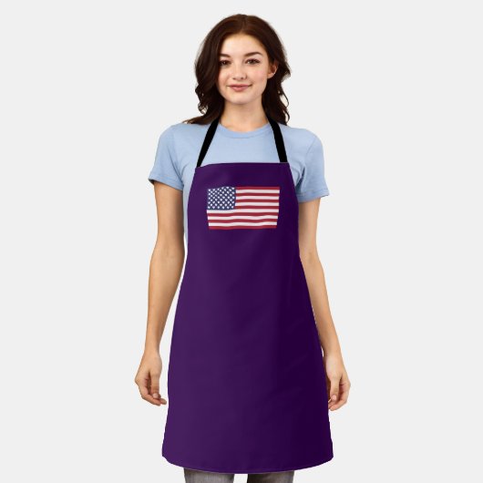 Amerikaanse vlag schort (Gedragen)