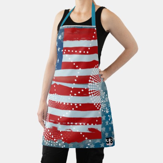 Amerikaanse vlag schort (Insitu)