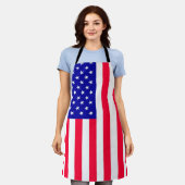 Amerikaanse vlag schort (Gedragen)