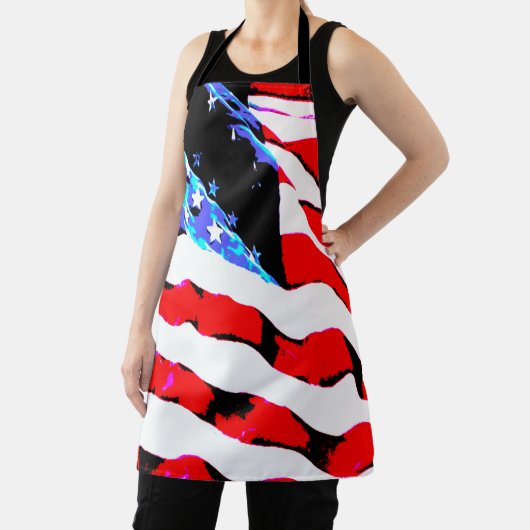 Amerikaanse vlag schort (Insitu)