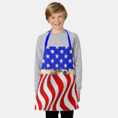  Amerikaanse vlag Schort (Gedragen)