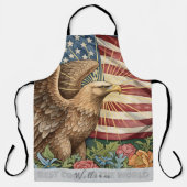  Amerikaanse vlag Schort, adelaar, chef-kok keuken Schort (Voorkant)