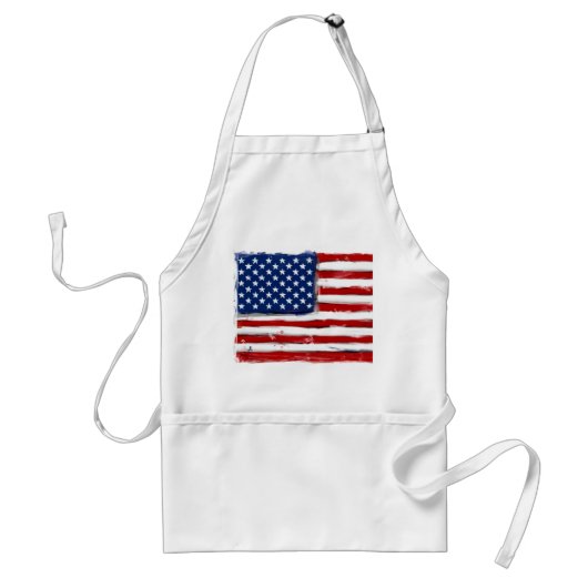 Amerikaanse vlag schort Memorial Day picknick bbq (Voorkant)