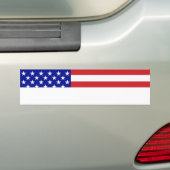 Amerikaanse vlag - Schrijf uw eigen tekst Bumpersticker (Op auto)