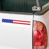 Amerikaanse vlag - Schrijf uw eigen tekst Bumpersticker (Op Truck)