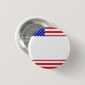 Amerikaanse vlag - Schrijf uw eigen tekst Ronde Button 3,2 Cm (Voorkant /achterkant)