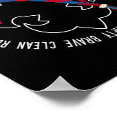 Amerikaanse vlag scouting wet voor kinderen poster (Hoek)