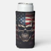 Amerikaanse vlag seltzer blikjeskoeler (Seltzer Achterkant)