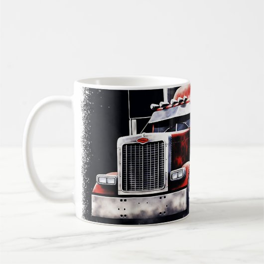 Amerikaanse vlag Semi Truck Koffiemok (Links)