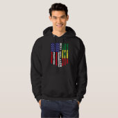 Amerikaanse vlag & Senegal vlag beste Gigi ooit fa Hoodie (Voorkant volledig)