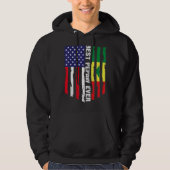 Amerikaanse vlag & Senegal vlag beste Pepaw ooit f Hoodie (Voorkant)