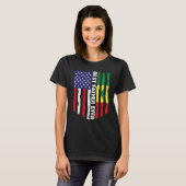 Amerikaanse vlag & Senegal vlag beste vader ooit f T-shirt (Voorkant volledig)