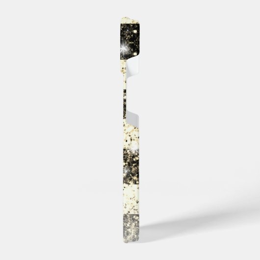 Amerikaanse vlag Sepia gold America faux spargel J iPhone Hoesje (Linkerkant)