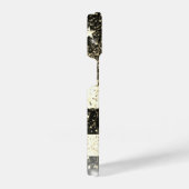 Amerikaanse vlag Sepia gold America faux spargel J iPhone Hoesje (Rechterkant)