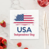 Amerikaanse vlag servet (Insitu)