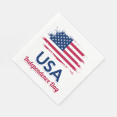Amerikaanse vlag servet (Hoek)