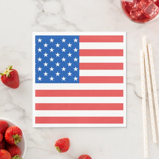 Amerikaanse Vlag Servet (Insitu)