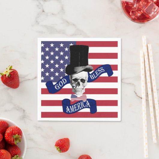 Amerikaanse vlag servet (Insitu)