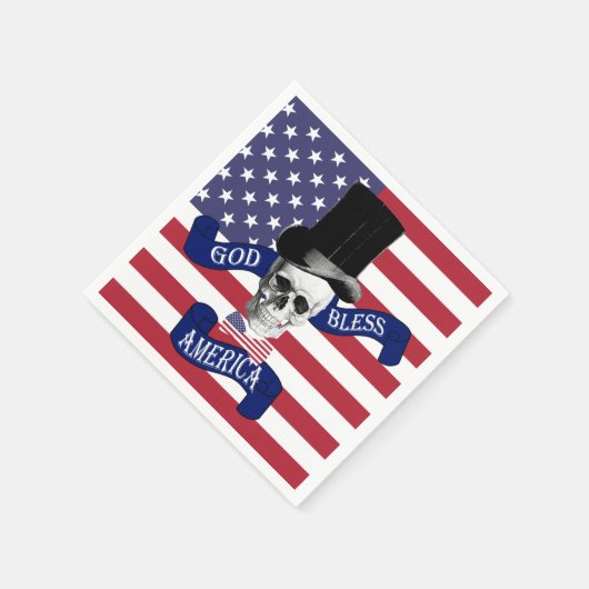 Amerikaanse vlag servet (Hoek)