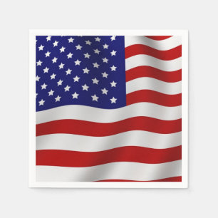 Amerikaanse vlag servet