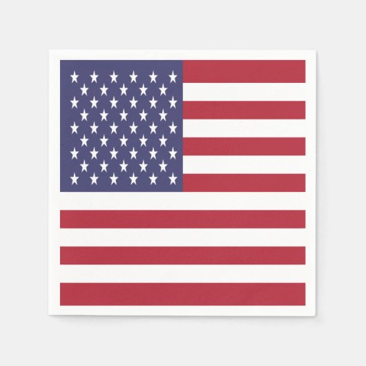 Amerikaanse vlag servet (Voorkant)